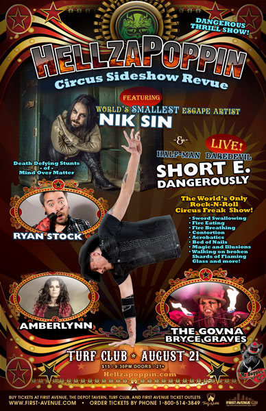 Hellzapoppin Circus SideShow Revue ☆ Turf Club - First Avenue