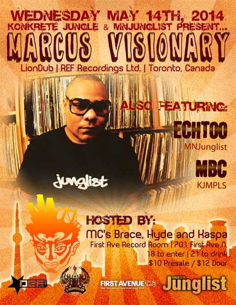 Marcus Visionary and Konkrete Jungle ★ The Record Room - First Avenue