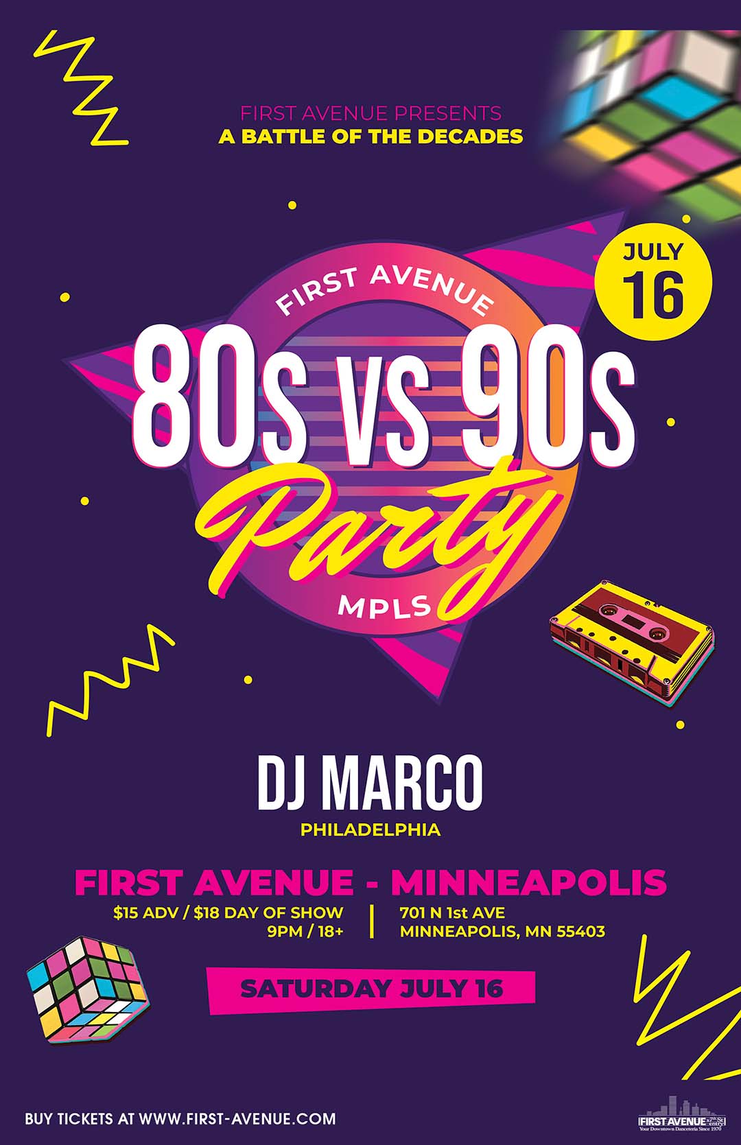 80s vs 90s Party ☆ First Avenue - First Avenue