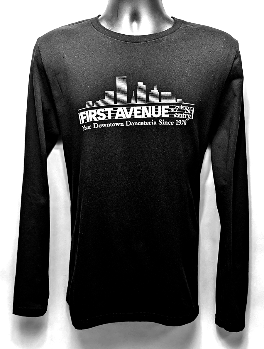 First Avenue Classic Black Long Sleeve T-shirt - First Avenue